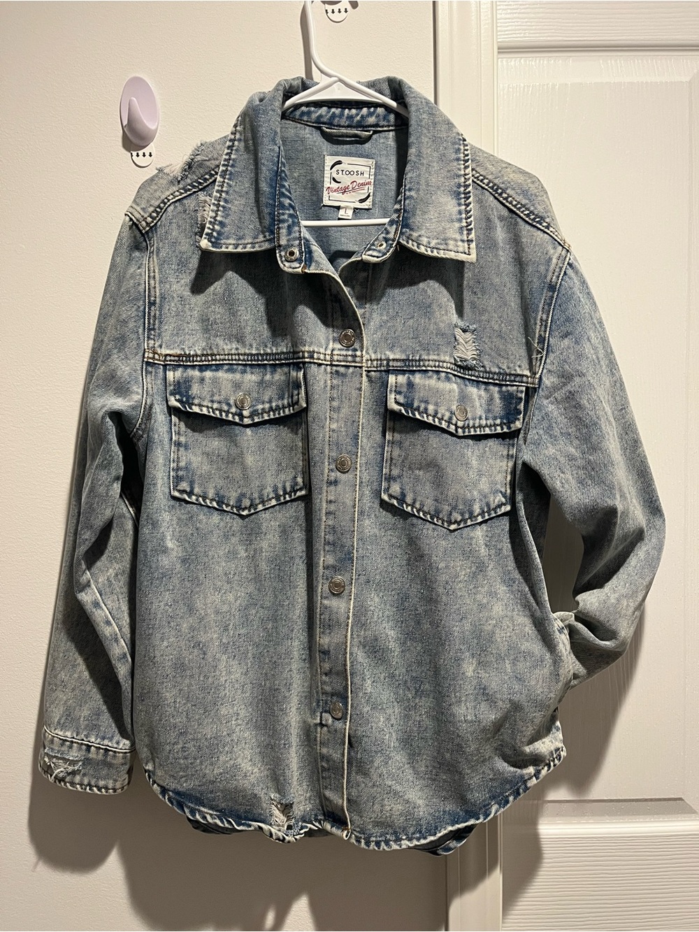 Stoosh Light Wash Vintage Denim Jacket